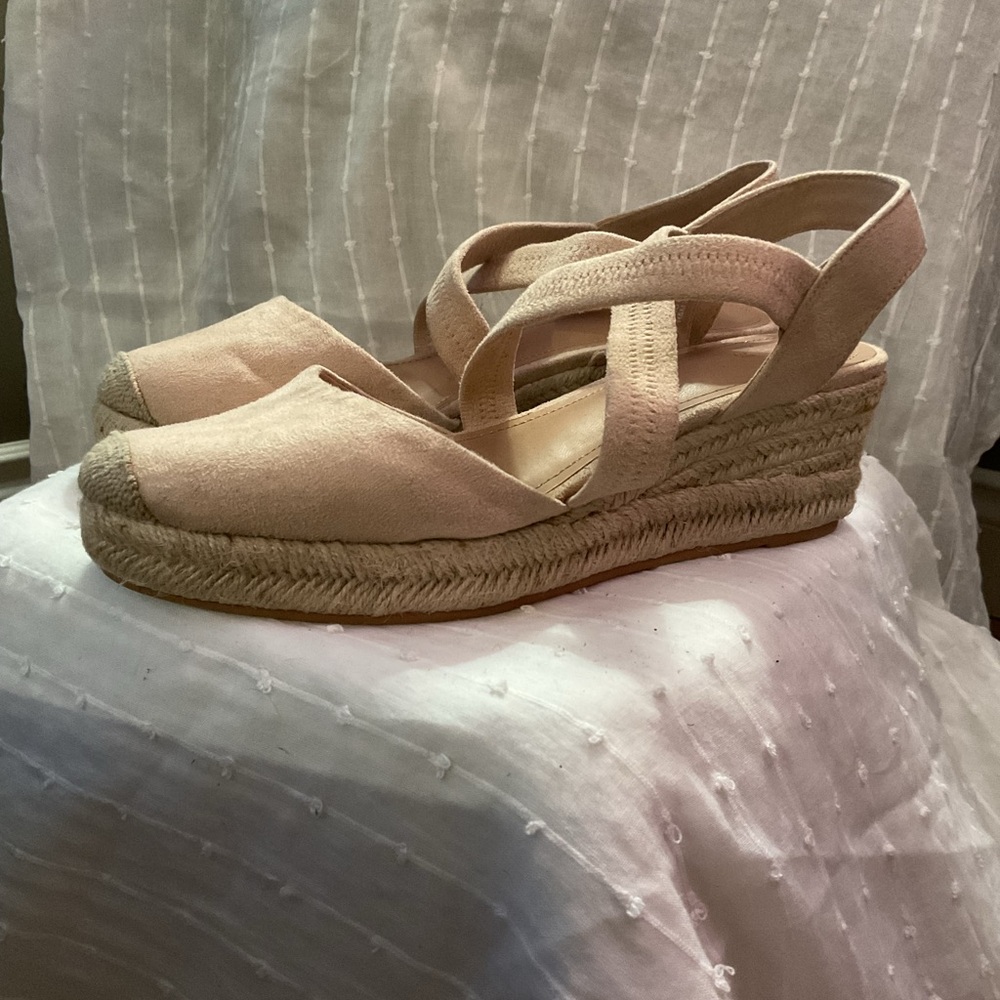 H&M Wedge Sandals with Slingback Design